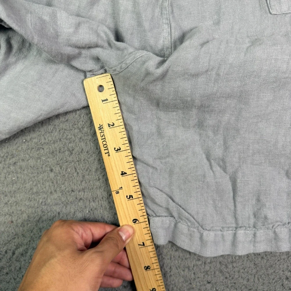 Alex Crane Bo Shorts Mens 3XL Light Gray 100% Linen 6